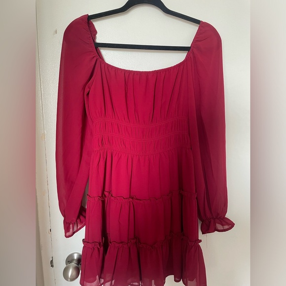 Gorgeous Red Frilly Picnic Dress - Picture 2 of 2